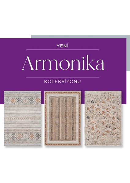 Armonika YT04B Vizon Multi Antialerjik Yumuşak Dokulu Modern Etnik Halı
