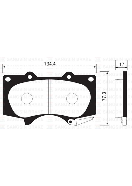 Ön Fren Balata Toyota Hılux 3.0l 1kd-Ftv KUN26 4x4 09-11 / Land Cruıser 4.0l 1gr-Fe GRJ150 09- 3.0 L 1kd-Ftv KDJ120 Prado D-4d 03-09 / Mıtsubıshı Pajero 3.2l 4M41 V98W 07-