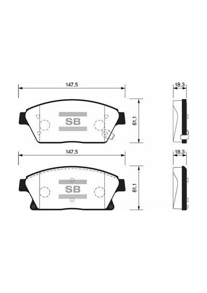 Ön Fren Balata Opel Astra J 10- / Mokka 13- / Zafıra C 11- / Chevrolet Cruze 1.6l J300 09- / Trax 1.4l 1.6l 11- 16 Inç 300MM