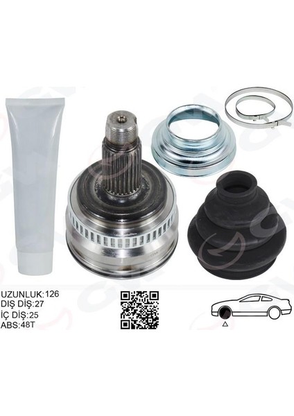 Aks Kafası Dış Sağ/sol Bmw E81 E87 E90 E91 E92 Z4 E89 126MM