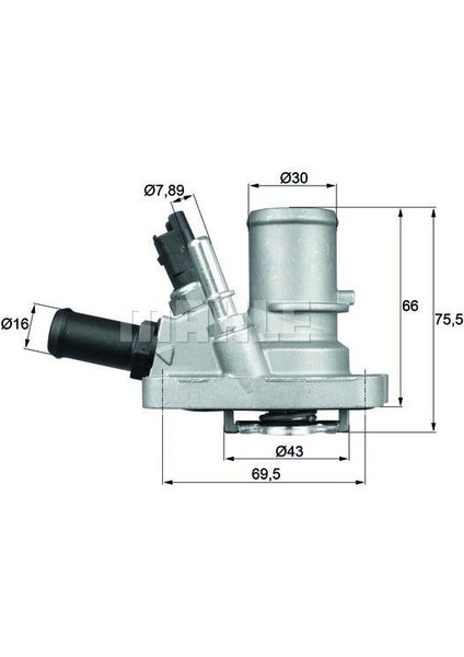 Termostat Komple G1006.88 ALBEA-DOBLO-LINEA-PUNTO-IDEA-BRAVO-500- 1.4 Bnz Li Müşr Lü 88C