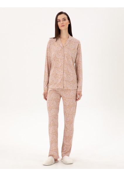 Kadın Vizon Gömlek Pijama Takımı 50311260-575
