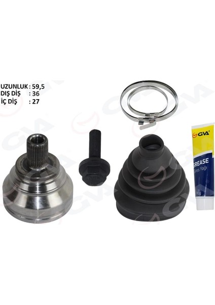Aks Kafası Dış Caddy-Passat-Tıguan 2.0 Tdi 15- Cuuf-Dfsc-Dfsf-Cuud-Dfsd-Cuub-Dfsb-Cuue-Dfse 2.0 Tdi
