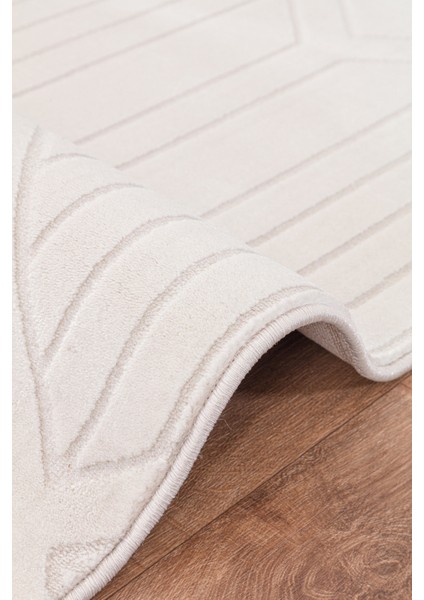 Troya Beyaz Yumuşak Konforlu Halı J0088 fırsatları