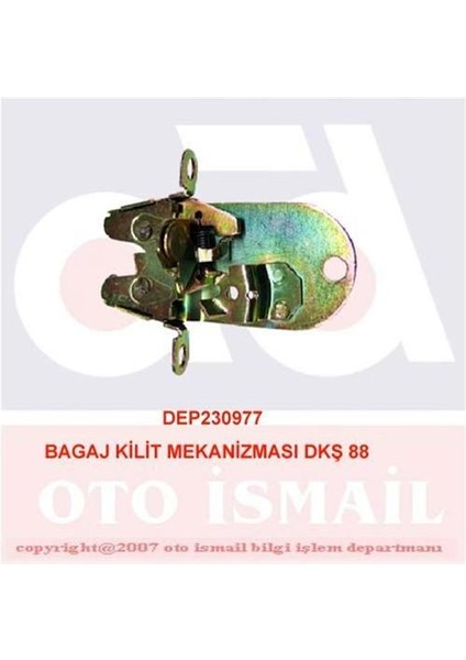 Bagaj Kilit Mekanizması Dkş 88