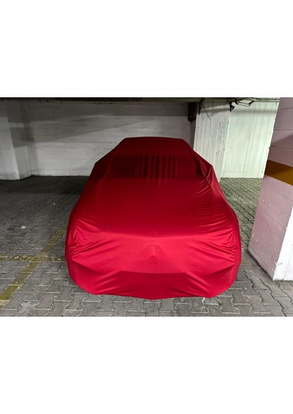 Mercedes Benz W114-W115 Uyumlu Araba Brandası Kırmızı Penye Kumaş Branda Oto Branda fiyatları