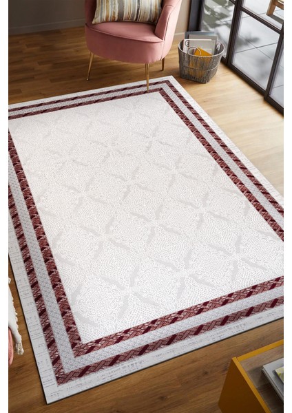 Troya Mercan Yumuşak Konforlu Halı J0077