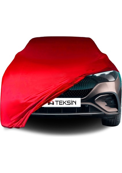 Mercedes Benz Eqe Suv (2022-) Uyumlu Araba Brandası Kırmızı Penye Kumaş Branda Oto Branda