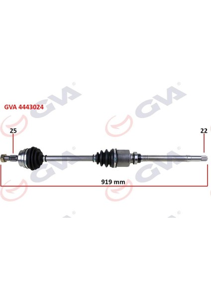Komple Aks Sağ Peugeot 306 1.6 93-00 919MM