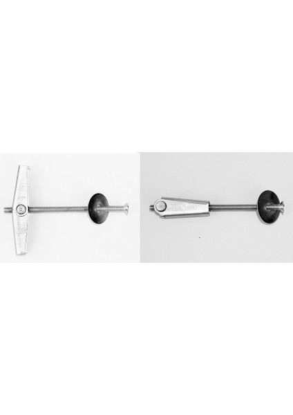 Metal Alçıpan Paraşüt Dübel Vidalı 8 cm - 20 Adet