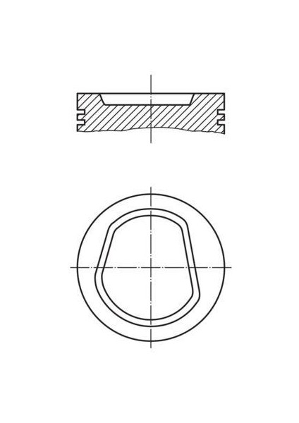 Motor Piston Segman 0.50 Polo 1.6 Aee 77.01