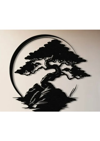 Dolunay Manzara 3D Baskı Duvar Süsü