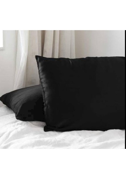 Cotton (Pamuk) Siyah 50X70 cm Yastık Kılıfı Pillowcase