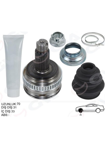 Aks Kafası Dış Sağ/sol Bmw E81 E87 E90 E92 E93 119MM