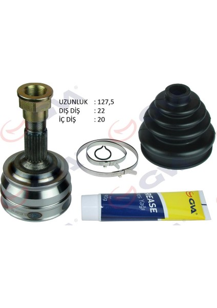 Aks Kafası Dış Ön Fıat Tempra 1.4i 92-99 22X20X46.8 127.5MM
