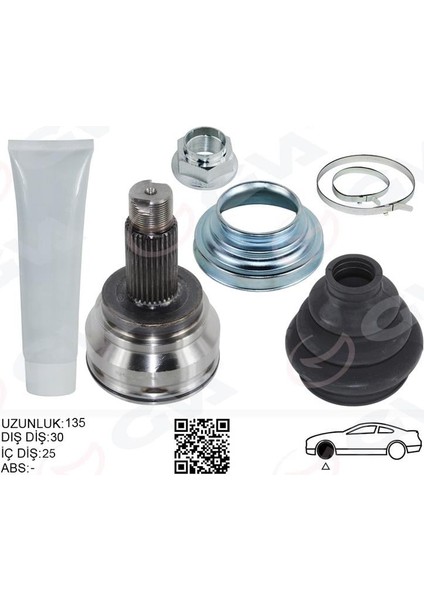 Aks Kafası Arka Sağ/sol Bmw F10 F12 F13 F06 F25 F26 135MM