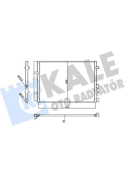 Kondenser Hyundaı I20 ACTIVE-I20 Iı Condenser Al/al