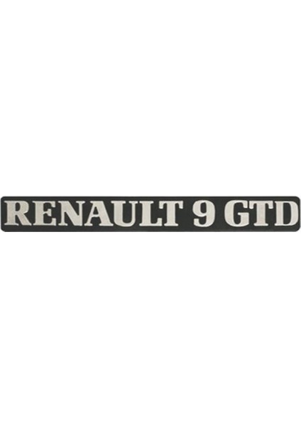 Arka Yazı Renault 9 Gtd