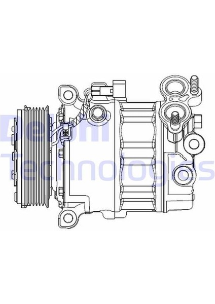 Klıma Kompresoru Ford Focus Iıı 11 1.6 Tdcı Mondeo Iv 07 14 1.6 Tdcı Volvo V60 I 10 V40 10 V50 10 S60 Iı 10 S40 Iı 10 C30 10 1.6d D 4162 T