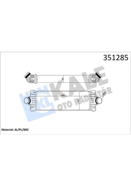 Turbo Intercooler Radyator Transıt V347 11 14 V362 14 Custom 12 2.2tdcı 155PS Arkadan Ceker