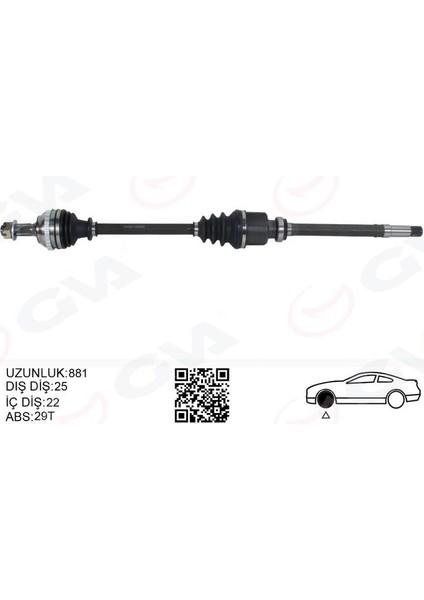 Komple Aks Sag On Peugeot 306 7b.n3.n5 1.6i M-T Abslı 29 Dıs 93-02
