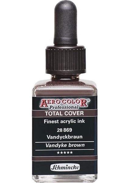 Aero Color Akrilik Mürekkep 28 Ml. 869 Vandyke Brown