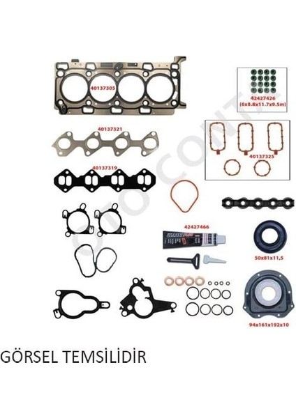 Takım Conta Keçeli Subap Lastikli Skc Siz Ford Transıt 2.4 DOFA-D2FA-D2FB-H9FA