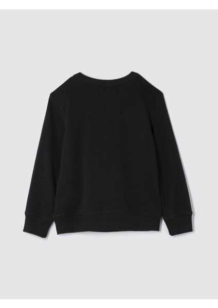 Erkek Çocuk Siyah Minecraft Grafikli Fransız Havlu Kumaş Sweatshirt modelleri