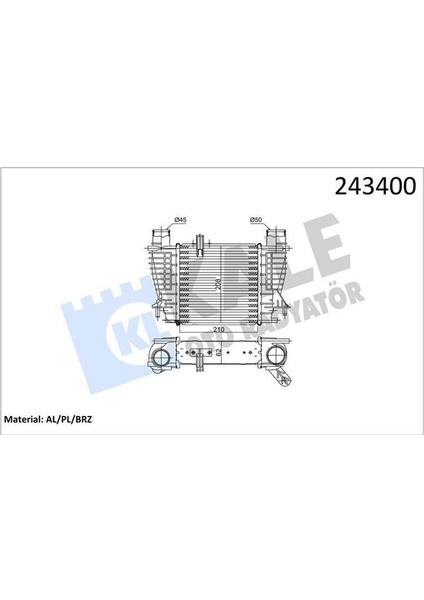 Turbo Radyatörü Intercooler Clıo Iıı 1.5 Dcı Al Pl Al Pl Sistem