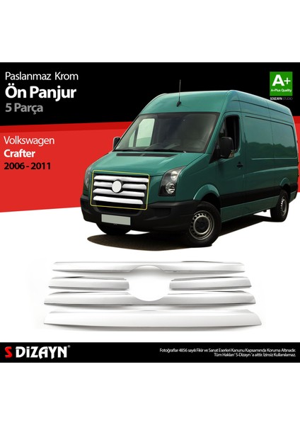 Vw Crafter Krom Ön Panjur 5 Prç 2006-2011