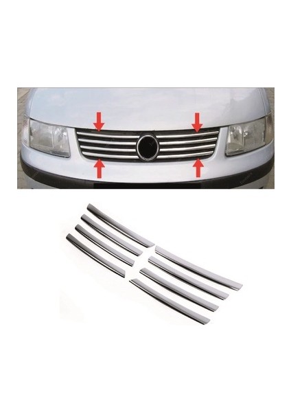 Vw Passat 3b Krom Ön Panjur 8 Prç 1998-2005