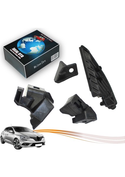 Renault Megane 4 (2015-...) Için Sağ Far Tamir Seti