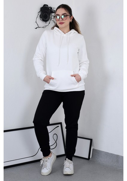 Hodies Winter Kapşonlu Kanguru Cep 3 Iplik Puf Yumuşacık (Içi Polarlı) Sweatshirt modelleri