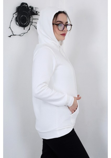 Hodies Winter Kapşonlu Kanguru Cep 3 Iplik Puf Yumuşacık (Içi Polarlı) Sweatshirt fırsatları