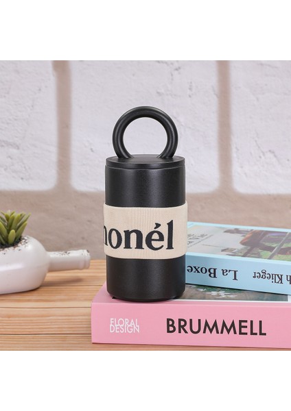 400 ml Yeni Basit 304 Paslanmaz Çelik Termos Bardak Açık Taşınabilir Seyahat Tipi Kupa Internet Ünlü Fransız Taşınabilir Kahve Fincanı (Yurt Dışından)