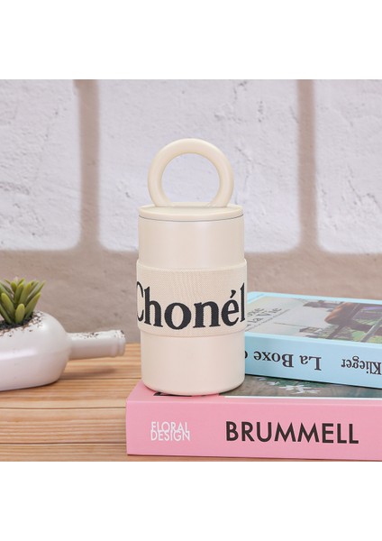 400 ml Yeni Basit 304 Paslanmaz Çelik Termos Bardak Açık Taşınabilir Seyahat Tipi Kupa Internet Ünlü Fransız Taşınabilir Kahve Fincanı (Yurt Dışından)