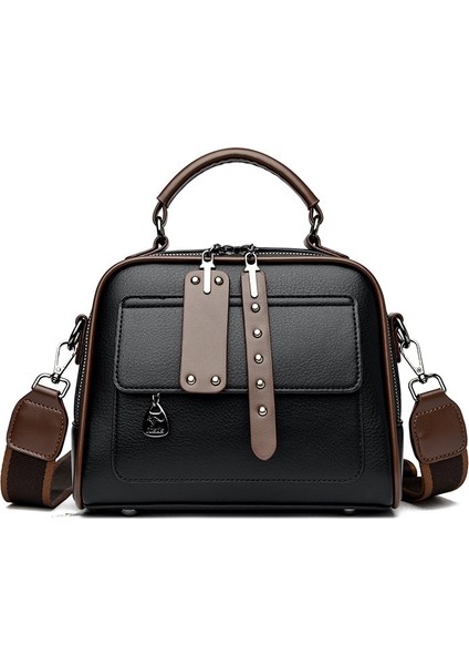 Kadınlar Için Çok Yönlü, Üst Düzey Yumuşak Deriden Çok Katmanlı Pratik Omuz Çantası (Yurt Dışından)