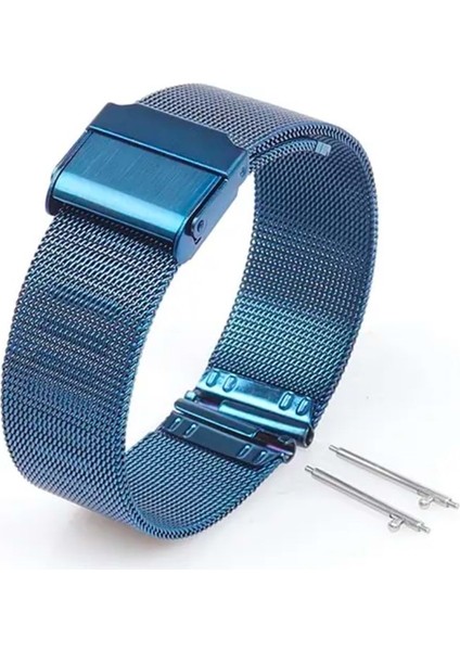 Paslanmaz Çelik Kordon MK1003 - Blue - 18 mm