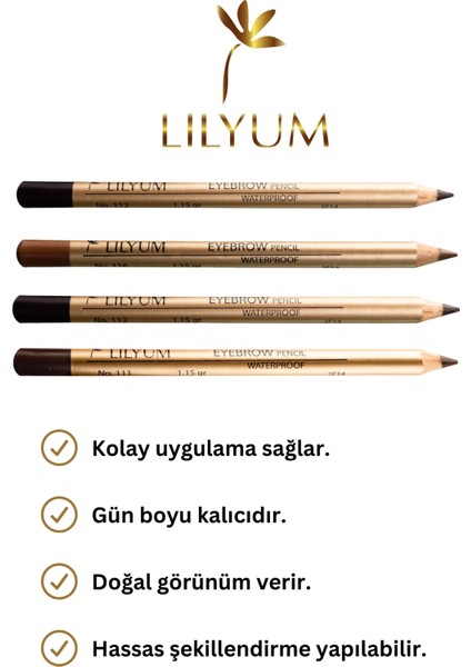 Kaş Kalemi Siyah - Eyebrow Pencil NO:111