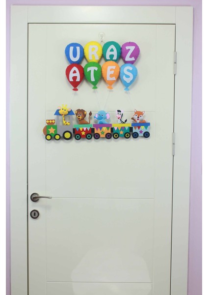 Uraz Ateş Isimli Trenli Bebek ve Hastane Odası Kapı Süsü fiyatları