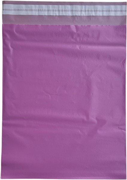 Svs Etiket Plastik 25 x 30 + 5 Lila Cepsiz Kargo Poşeti 80 Mikron