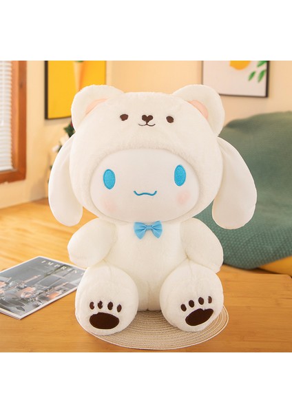 Beyaz Ayı Tarçınlı Köpek Peluş Oyuncak 35 cm (Yurt Dışından)