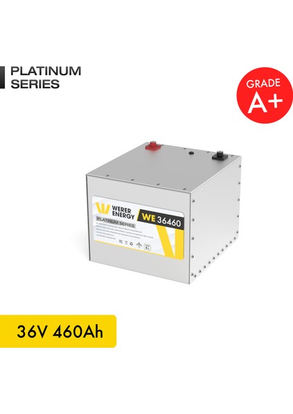 36V 460Ah LiFePO4 Platinum Series Bluetooth'lu Lityum Demir Fosfat Akü