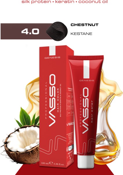 Kadın Saç Boyası 4.0 Kestane 100 ml