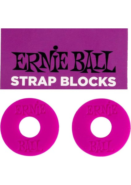 Ernıe Ball P05618 2 Adet Strap Blocks Purple