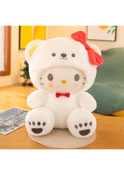 Beyaz Ayı Tarçınlı Köpek Peluş Oyuncak 35 cm (Yurt Dışından)