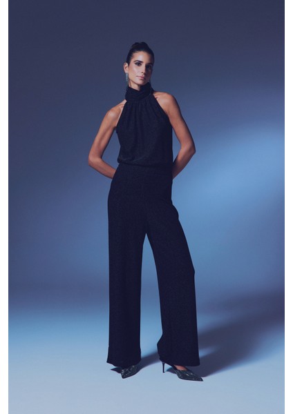 Simli Salaş Pantolon - Siyah modelleri