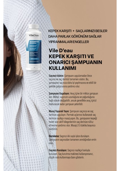 2 Adet 100 ml Kepek Şampuanı [seyahat Boyu]