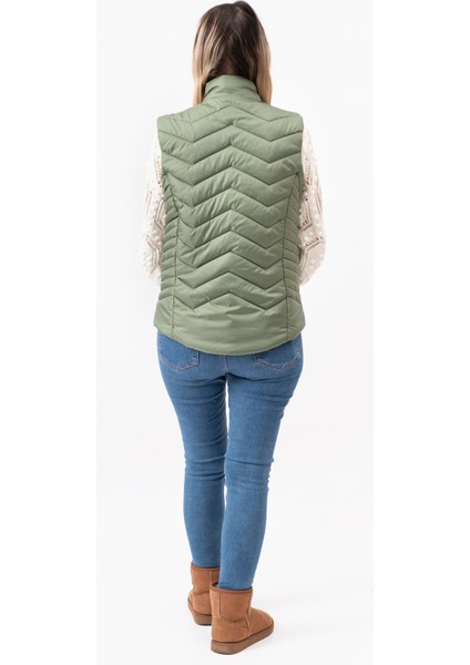 V Desenli Slim Fit Dik Yaka Modern Kadın Yelek fiyatları