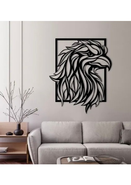 Kartal Çerçeve 3D Baskı Duvar Süsü